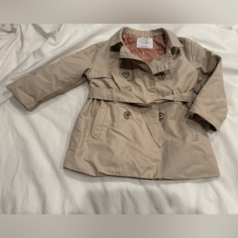 Zara baby girl belted trench coat